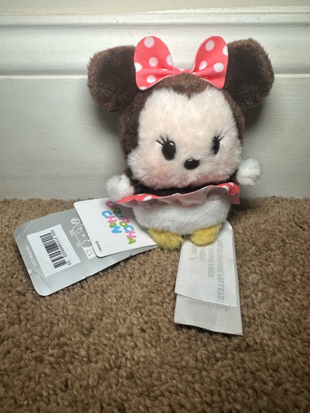Minnie Mouse Urupocha-Chan Plush Disney Toyko Japan Toy Stuffed Mini New Tag